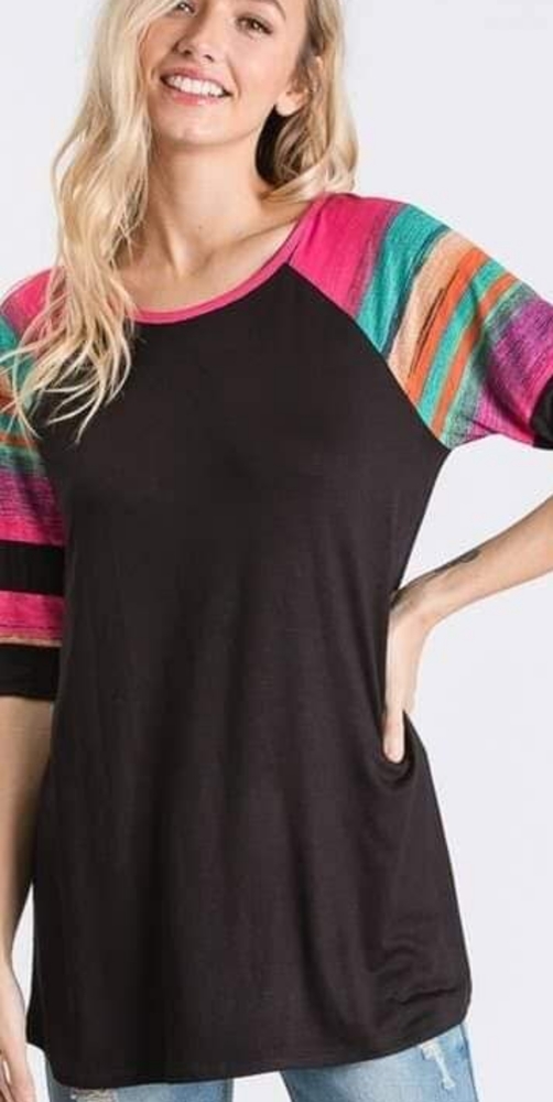 Hemish 3/4 sleeve top